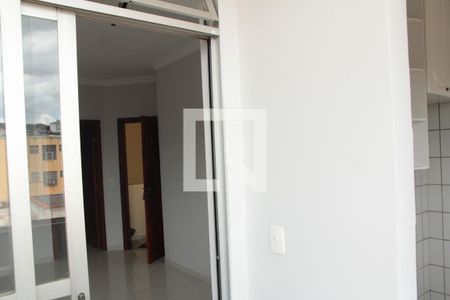 varanda da sala/cozinha de apartamento à venda com 3 quartos, 81m² em Nova Suíça, Belo Horizonte