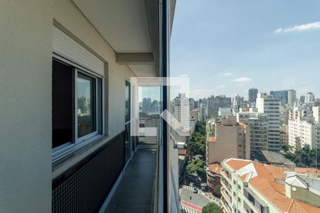 Varanda da Sala de apartamento à venda com 1 quarto, 64m² em Santa Cecilia, São Paulo