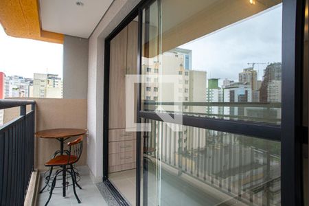 Apartamento para alugar com 25m², 1 quarto e sem vagaVaranda da Sala/Quarto