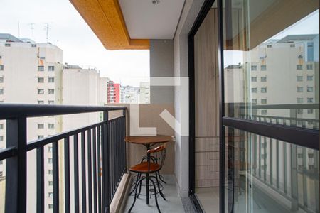 Apartamento para alugar com 25m², 1 quarto e sem vagaVaranda da Sala/Quarto