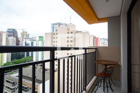 Varanda da Sala/Quarto de apartamento para alugar com 1 quarto, 25m² em Bela Vista, São Paulo