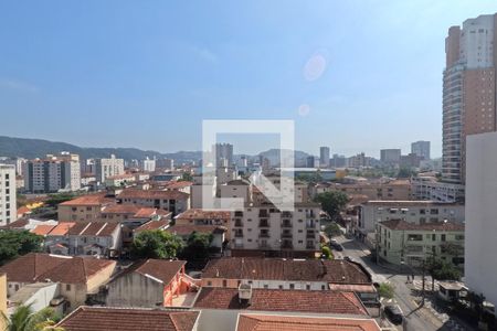 Vista da Varanda da Sala de Estar e Jantar de apartamento para alugar com 2 quartos, 103m² em Gonzaga, Santos