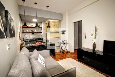 sala de apartamento à venda com 1 quarto, 42m² em Centro, Belo Horizonte