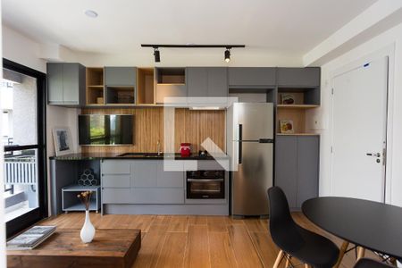sala / cozinha de apartamento para alugar com 2 quartos, 40m² em Jardim Panorama, São Paulo