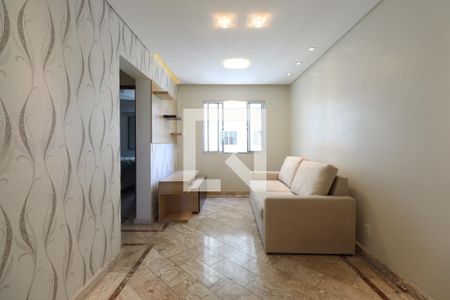 Sala de apartamento para alugar com 2 quartos, 56m² em Vila Valparaíso, Santo André