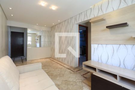 Sala de apartamento para alugar com 2 quartos, 56m² em Vila Valparaíso, Santo André