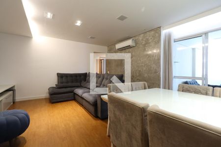 Sala de apartamento para alugar com 3 quartos, 126m² em Vila Scarpelli, Santo André