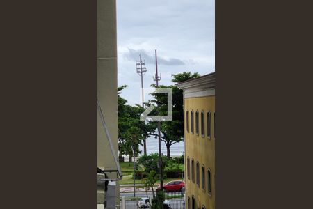 Vista da Sala de apartamento para alugar com 1 quarto, 38m² em Boqueirão, Santos