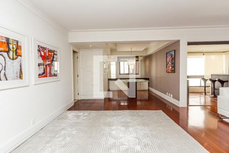Sala de apartamento para alugar com 3 quartos, 173m² em Indianópolis, São Paulo