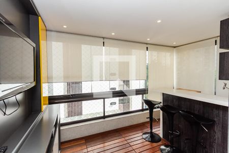 Varanda da Sala de apartamento para alugar com 3 quartos, 173m² em Indianópolis, São Paulo