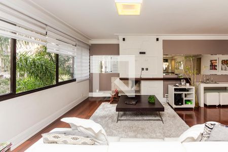 Sala de apartamento para alugar com 3 quartos, 173m² em Indianópolis, São Paulo