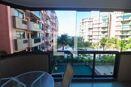 Varanda da Sala de apartamento para alugar com 1 quarto, 74m² em Barra da Tijuca, Rio de Janeiro