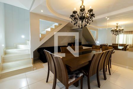 Sala de Jantar de casa à venda com 4 quartos, 224m² em Campestre, Santo André