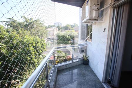Varanda da Sala de apartamento à venda com 3 quartos, 80m² em Taquara, Rio de Janeiro