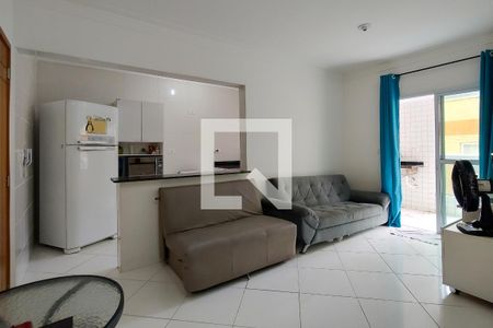 Sala de apartamento para alugar com 1 quarto, 55m² em Ocian, Praia Grande