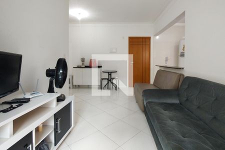 Sala de apartamento para alugar com 1 quarto, 55m² em Ocian, Praia Grande