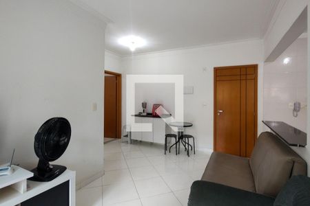 Sala de apartamento para alugar com 1 quarto, 55m² em Ocian, Praia Grande