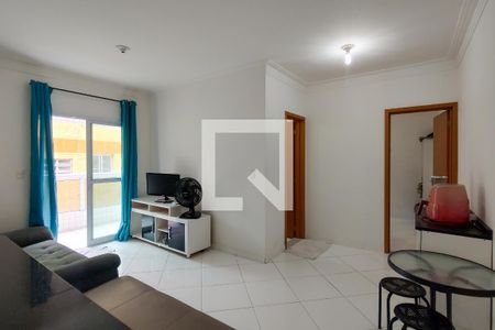 Sala de apartamento para alugar com 1 quarto, 55m² em Ocian, Praia Grande