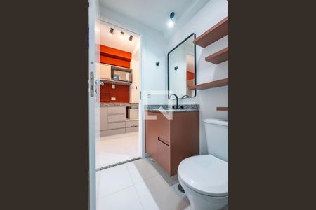 Banheiro de kitnet/studio para alugar com 1 quarto, 22m² em Jardim Paulista, São Paulo