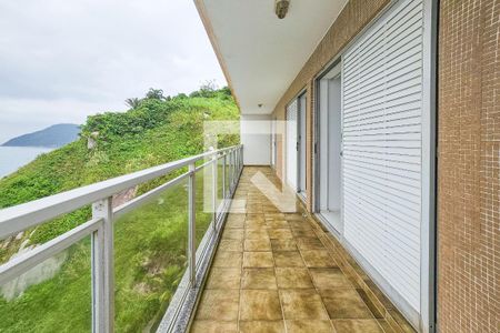 Varanda de apartamento para alugar com 3 quartos, 110m² em Jardim Asturias, Guarujá