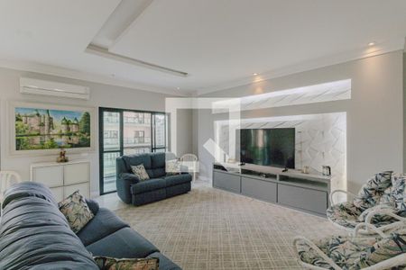 Sala de apartamento para alugar com 4 quartos, 199m² em Barra Funda, Guarujá