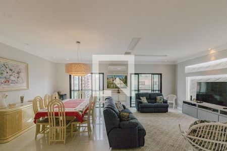 Sala de apartamento para alugar com 4 quartos, 199m² em Barra Funda, Guarujá