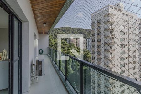 Varanda da Sala de apartamento para alugar com 4 quartos, 199m² em Barra Funda, Guarujá