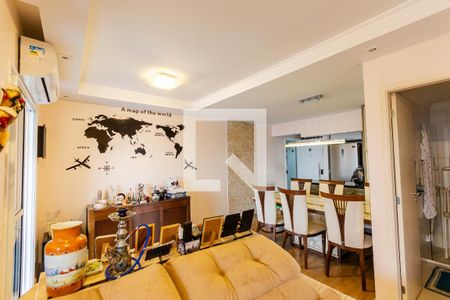 Sala de apartamento à venda com 2 quartos, 77m² em Campestre, Santo André