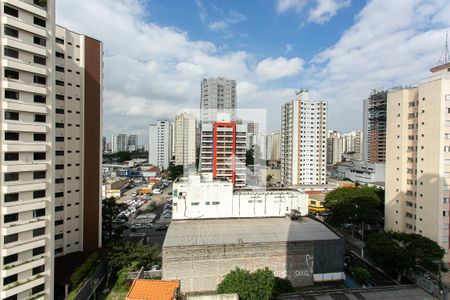 Vista da Varanda gourmet de apartamento à venda com 1 quarto, 52m² em Vila Azevedo, São Paulo