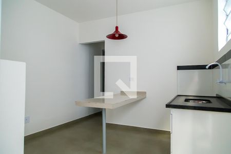 Cozinha e Área de Serviço de kitnet/studio para alugar com 1 quarto, 27m² em Vila Guarani (zona Sul), São Paulo