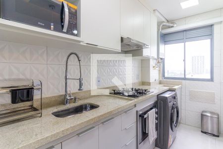 Cozinha de apartamento à venda com 1 quarto, 30m² em Várzea da Barra Funda, São Paulo