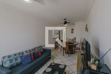 Sala de apartamento para alugar com 2 quartos, 120m² em Balneario Cidade Atlantica, Guarujá