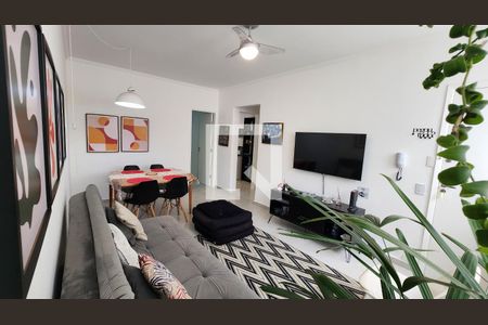 Sala de apartamento para alugar com 1 quarto, 53m² em Pompéia, Santos