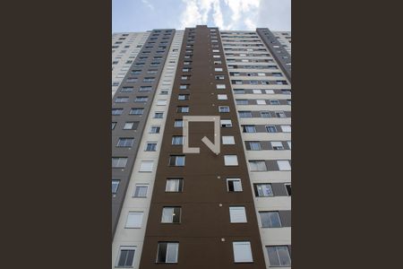 Fachada do Pédio (Placa 4o Andar) de apartamento para alugar com 2 quartos, 33m² em Jardim Prudência, São Paulo