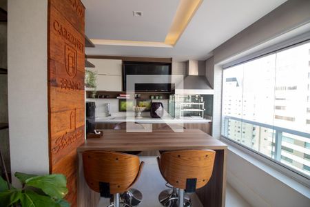 Varanda Gourmet de apartamento à venda com 3 quartos, 165m² em Vila Gertrudes, São Paulo