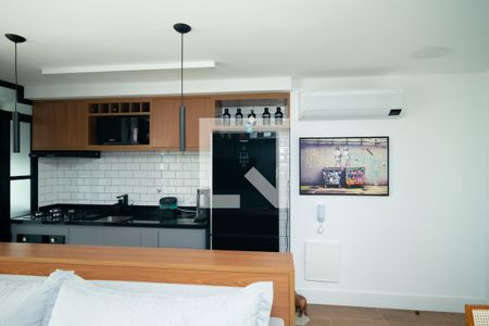 Sala / Cozinha de apartamento à venda com 1 quarto, 52m² em Consolação, São Paulo