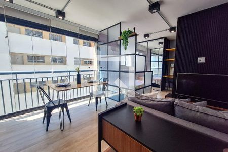 Sala de apartamento para alugar com 1 quarto, 27m² em Sé, São Paulo