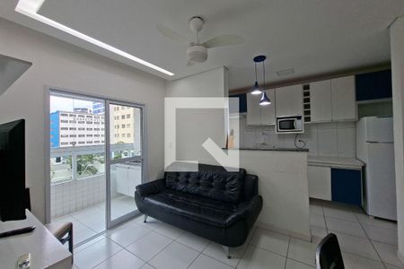 Sala de apartamento para alugar com 2 quartos, 60m² em Nova Mirim, Praia Grande
