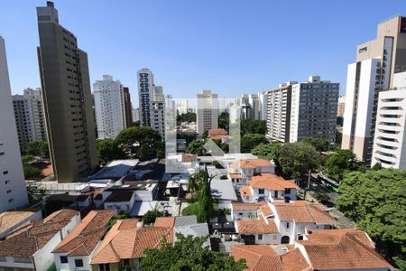 Varanda vista de apartamento à venda com 2 quartos, 85m² em Cambuí, Campinas