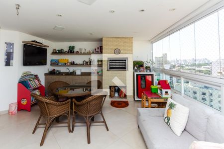 Varanda da Sala de apartamento à venda com 3 quartos, 158m² em Indianópolis, São Paulo
