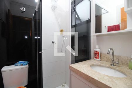 Casa de condomínio à venda com 87m², 2 quartos e 1 vagaBanheiro da Suíte 1