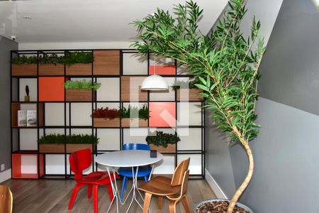 Área comum - Sala de estudos de kitnet/studio para alugar com 1 quarto, 27m² em Socorro, São Paulo