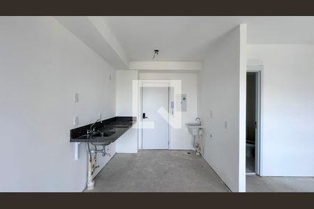 Cozinha de kitnet/studio para alugar com 1 quarto, 28m² em Brooklin, São Paulo