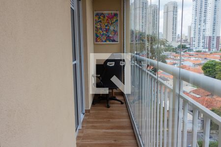 Sacada da Sala de apartamento à venda com 1 quarto, 37m² em Ferreira, São Paulo