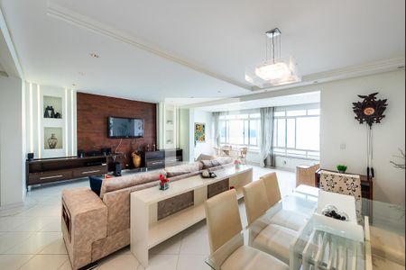 Sala de apartamento para alugar com 3 quartos, 130m² em Boqueirão, Santos