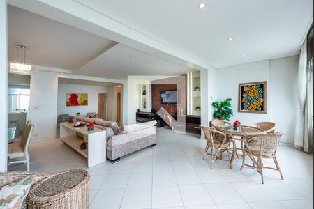 Sala de apartamento para alugar com 3 quartos, 130m² em Boqueirão, Santos