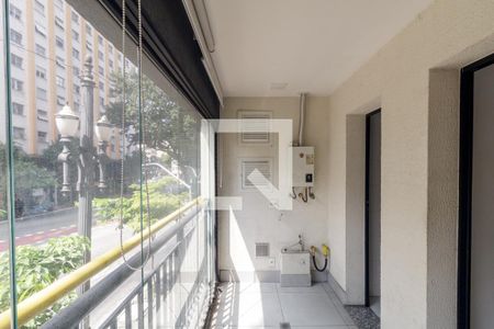 Varanda da Sala de apartamento para alugar com 2 quartos, 52m² em Campos Elíseos, São Paulo