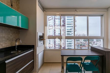 Varanda Gourmet de apartamento para alugar com 1 quarto, 43m² em Vila Oliveira, Mogi das Cruzes