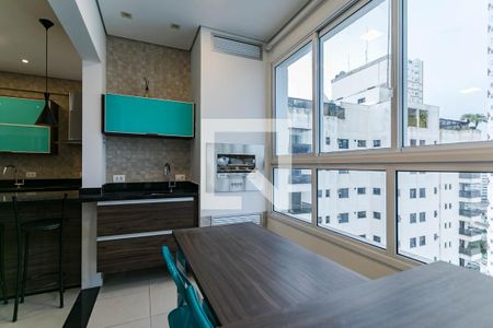 Varanda Gourmet de apartamento para alugar com 1 quarto, 43m² em Vila Oliveira, Mogi das Cruzes