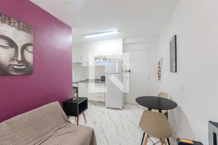 Sala de apartamento para alugar com 1 quarto, 25m² em Bela Vista, São Paulo